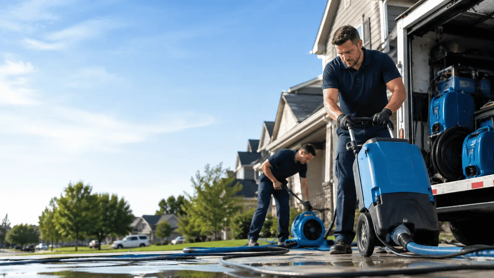 Dehumidification being performed in Camano Island, WA